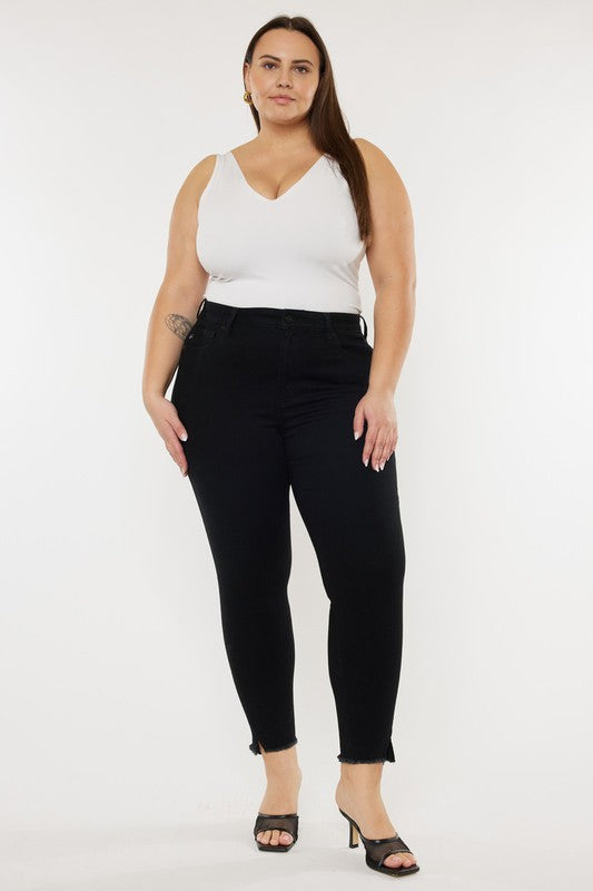 Plus High Rise Ankle Skinny Jeans