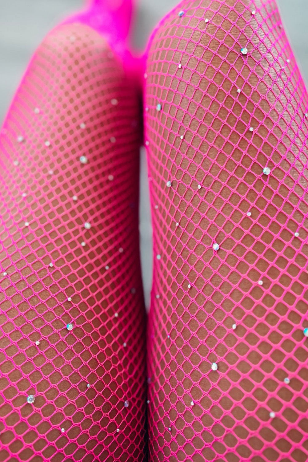 Black Sexy Rhinestone Fishnet Pantyhose