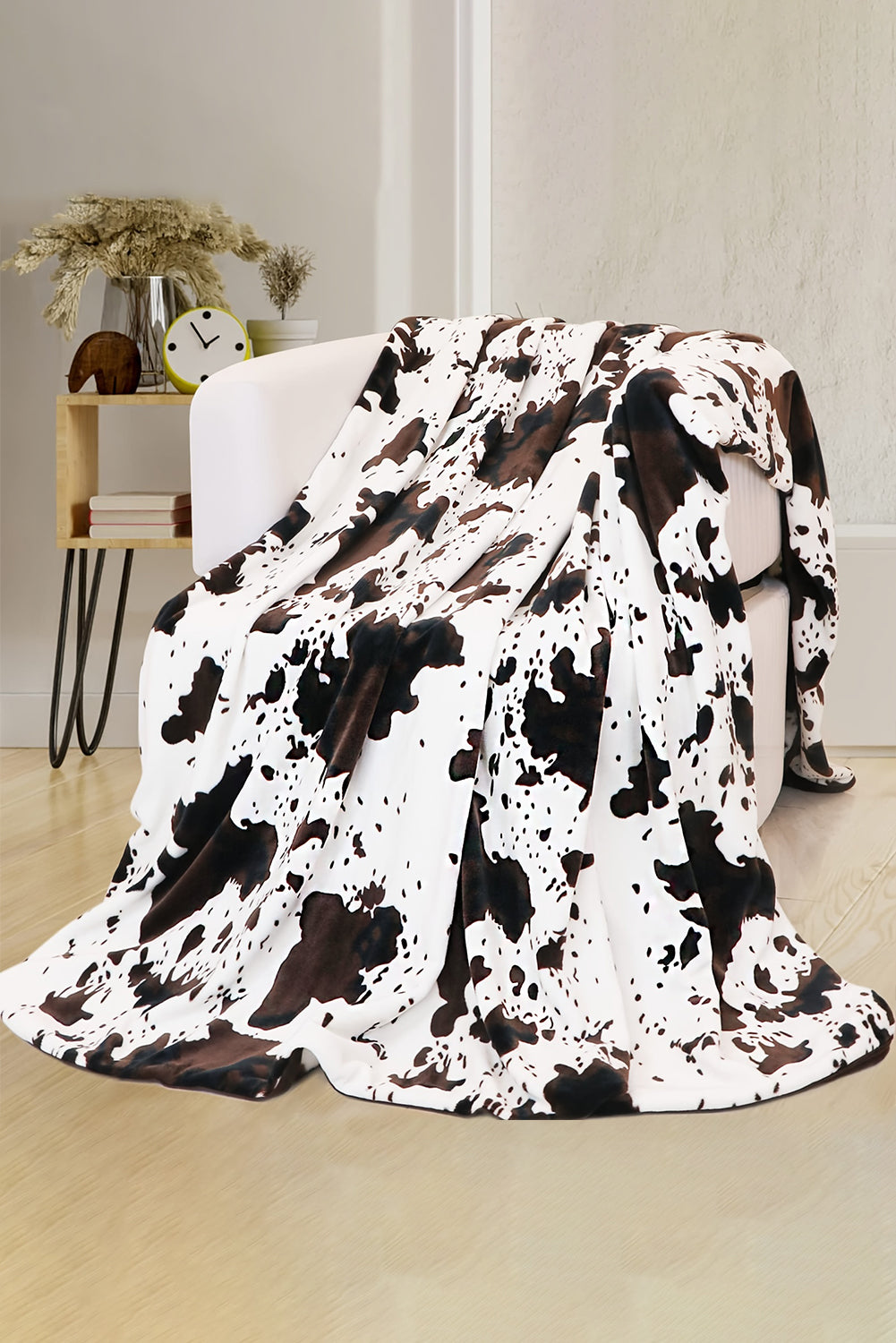 Multicolour Animal Spots Plush Blanket