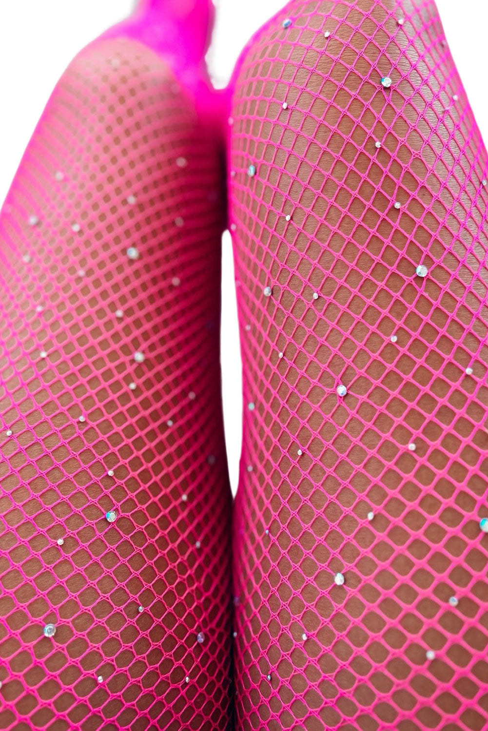 Black Sexy Rhinestone Fishnet Pantyhose