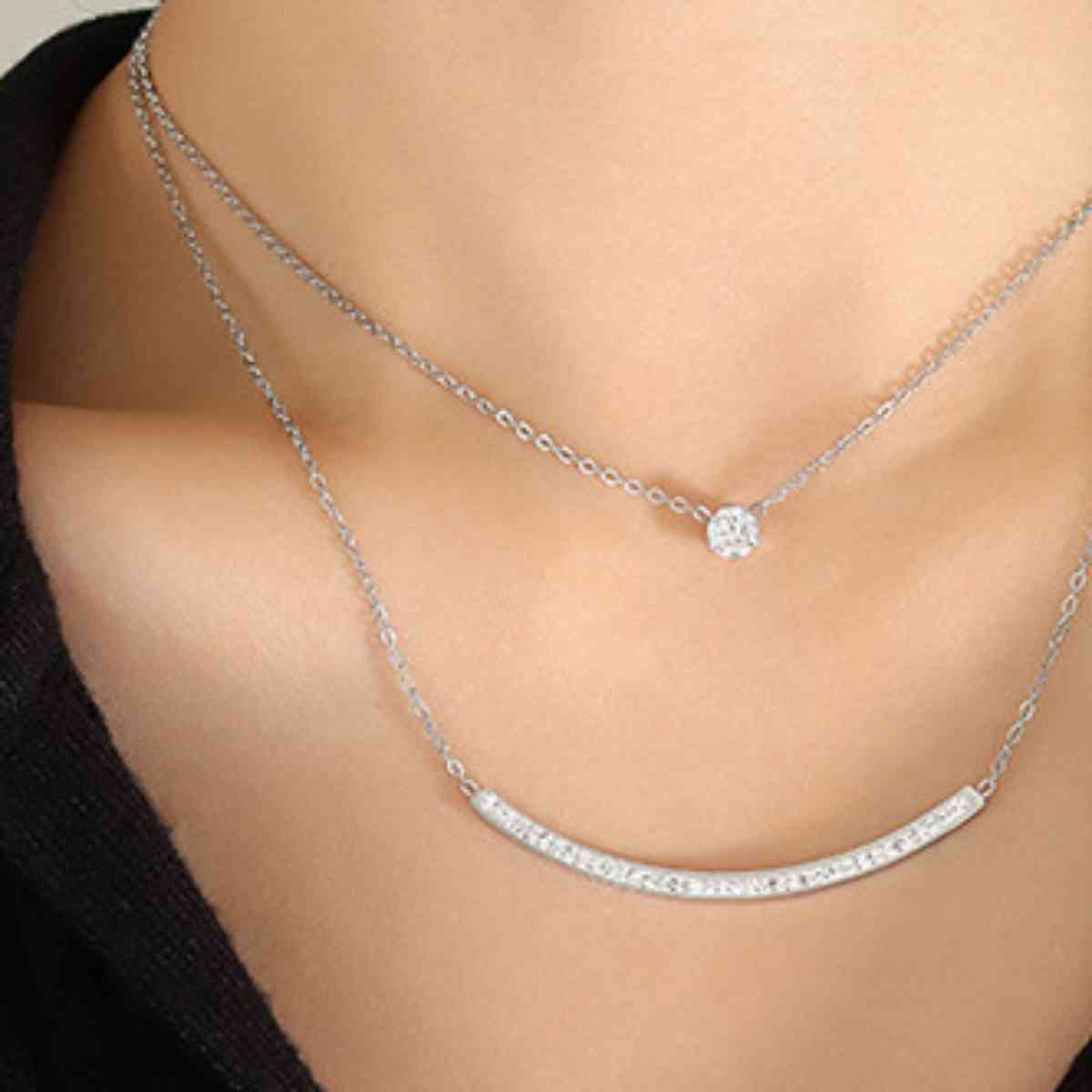 Titanium Steel Double-Layered Necklace