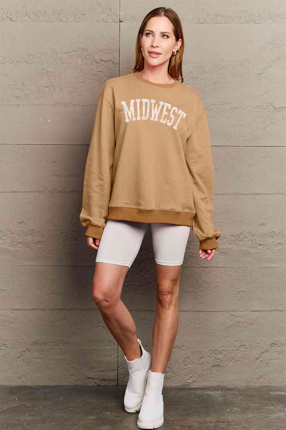 Simply Love Full Size MIDWEST Graphic Sweatshirt